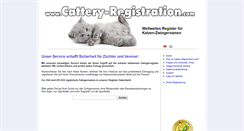 Desktop Screenshot of cattery-registration.com